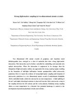 Strong light-matter coupling in two-dimensional atomic crystals