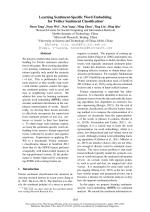 Learning Sentiment-Specific Word Embedding for Twitter Sentiment Classification