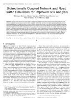 Bidirectionally Coupled Network and Road Traffic Simulation for Improved IVC Analysis