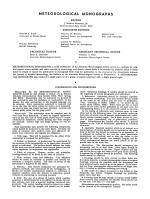 METEOROLOGICAL MONOGRAPHS