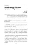 Centroidal Voronoi Tessellations: Applications and Algorithms