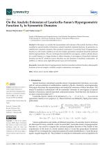 On the Analytic Extension of Lauricella–Saran’s Hypergeometric Function F_K to Symmetric Domains