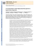 A Functional Role for Adult Hippocampal Neurogenesis in Spatial Pattern Separation