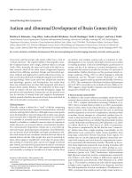 Autism and Abnormal Development of Brain Connectivity