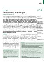 Subjective wellbeing, health, and ageing