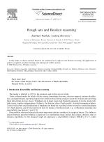 Rough sets and Boolean reasoning