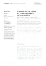 Strategies for combating antibiotic resistance in bacterial biofilms