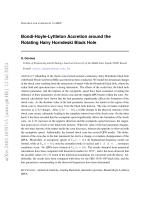 Bondi-Hoyle-Lyttleton Accretion around the Rotating Hairy Horndeski Black Hole