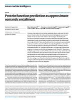 Protein function prediction as approximate semantic entailment