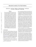 Humanoid Locomotion as Next Token Prediction