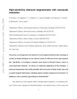 High-sensitivity diamond magnetometer with nanoscale resolution