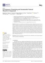 D-Limonene: Promising and Sustainable Natural Bioactive Compound