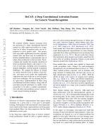 DeCAF: A Deep Convolutional Activation Feature for Generic Visual Recognition