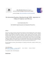Revolutionizing Regulatory Reporting through AI/ML: Approaches for Enhanced Compliance and Efficiency