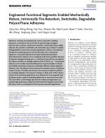 Engineered Functional Segments Enabled Mechanically Robust, Intrinsically Fire-Retardant, Switchable, Degradable Polyurethane Adhesives