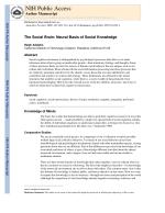 The Social Brain: Neural Basis of Social Knowledge