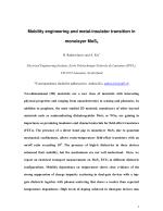 Mobility engineering and metal-insulator transition in monolayer MoS2