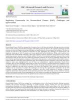 Regulatory Frameworks for Decentralized Finance (DeFi): Challenges and opportunities