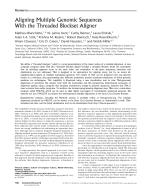 Aligning Multiple Genomic Sequences With the Threaded Blockset Aligner