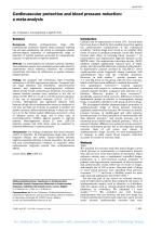 Cardiovascular protection and blood pressure reduction: a meta-analysis