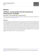 Children, young people and the Commercial Determinants of Health