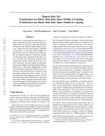 Repeat After Me: Transformers are Better than State Space Models at Copying