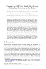 Unsupervised CNN for Single View Depth Estimation: Geometry to the Rescue