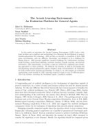 The Arcade Learning Environment: An Evaluation Platform for General Agents