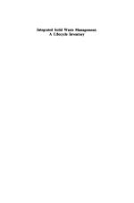 Integrated Solid Waste Management: A Lifecycle Inventory
