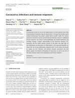 Coronavirus infections and immune responses