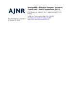 Susceptibility-Weighted Imaging: Technical Aspects and Clinical Applications, Part 1