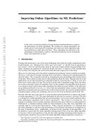 Improving Online Algorithms via ML Predictions