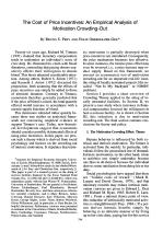 The Cost of Price Incentives: An Empirical Analysis of Motivation Crowding-Out