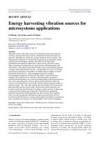 Energy harvesting vibration sources for microsystems applications