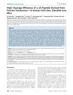 High Cleavage Efficiency of a 2A Peptide Derived from Porcine Teschovirus-1 in Human Cell Lines, Zebrafish and Mice