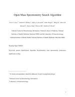 Open Mass Spectrometry Search Algorithm
