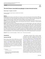 The role of tumor-associated macrophages in tumor immune evasion