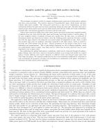 Analytic model for galaxy and dark matter clustering
