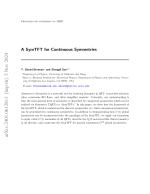 A SymTFT for Continuous Symmetries