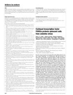 Forkhead transcription factor FOXO3a protects quiescent cells from oxidative stress