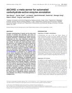 dbCAN2: a meta server for automated carbohydrate-active enzyme annotation
