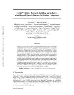 INDICVOICES: Towards building an Inclusive Multilingual Speech Dataset for Indian Languages