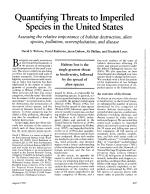 Quantifying Threats to Imperiled Species in the United States: Assessing the relative importance of habitat destruction, alien species, pollution, overexploitation, and disease