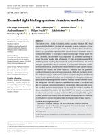 Extended tight-binding quantum chemistry methods
