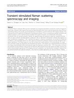 Transient stimulated Raman scattering spectroscopy and imaging