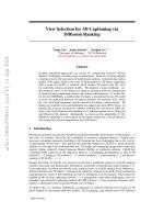 View Selection for 3D Captioning via Diffusion Ranking