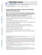 Cardiometabolic characteristics of people with metabolically healthy and unhealthy obesity