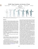 SCAPE: Shape Completion and Animation of People