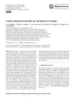 Carbon emissions from land use and land-cover change
