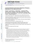 Commensal Bacteria Control Cancer Response to Therapy by Modulating the Tumor Microenvironment
